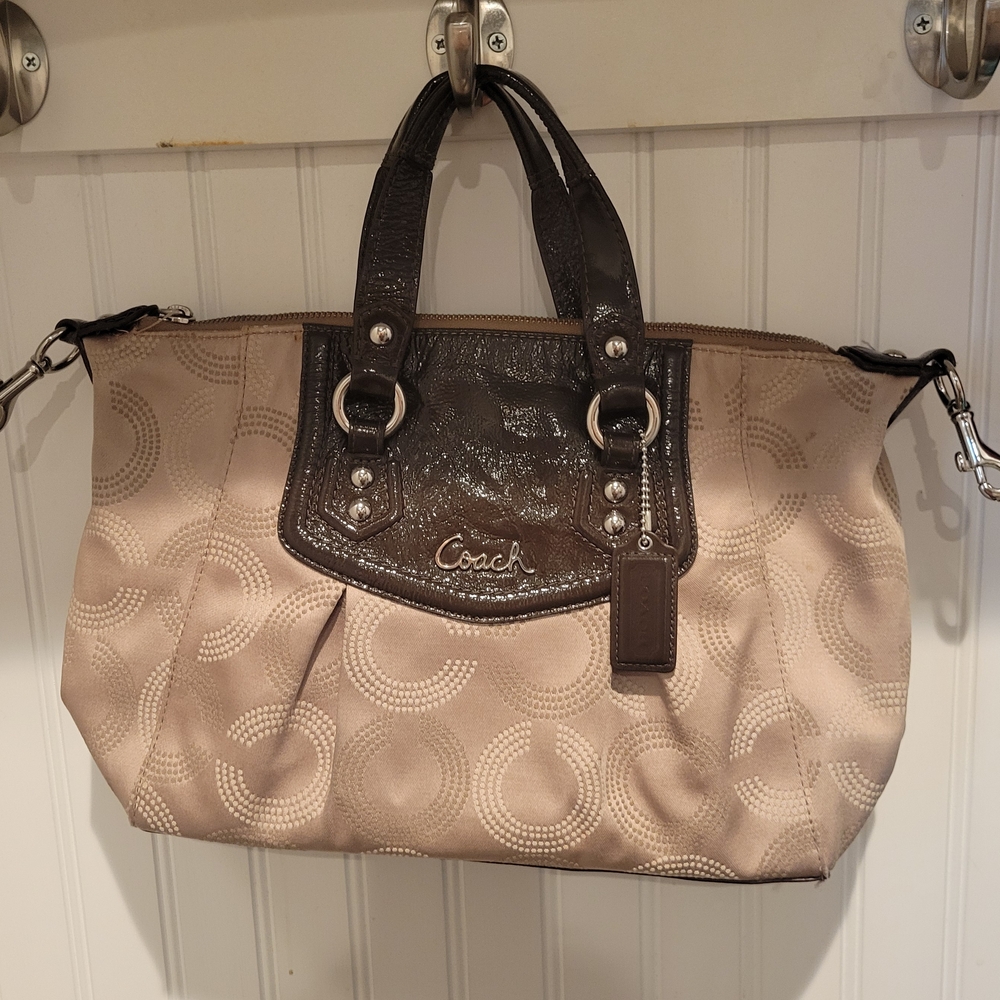 Coach Beige and Brown Women's Bag